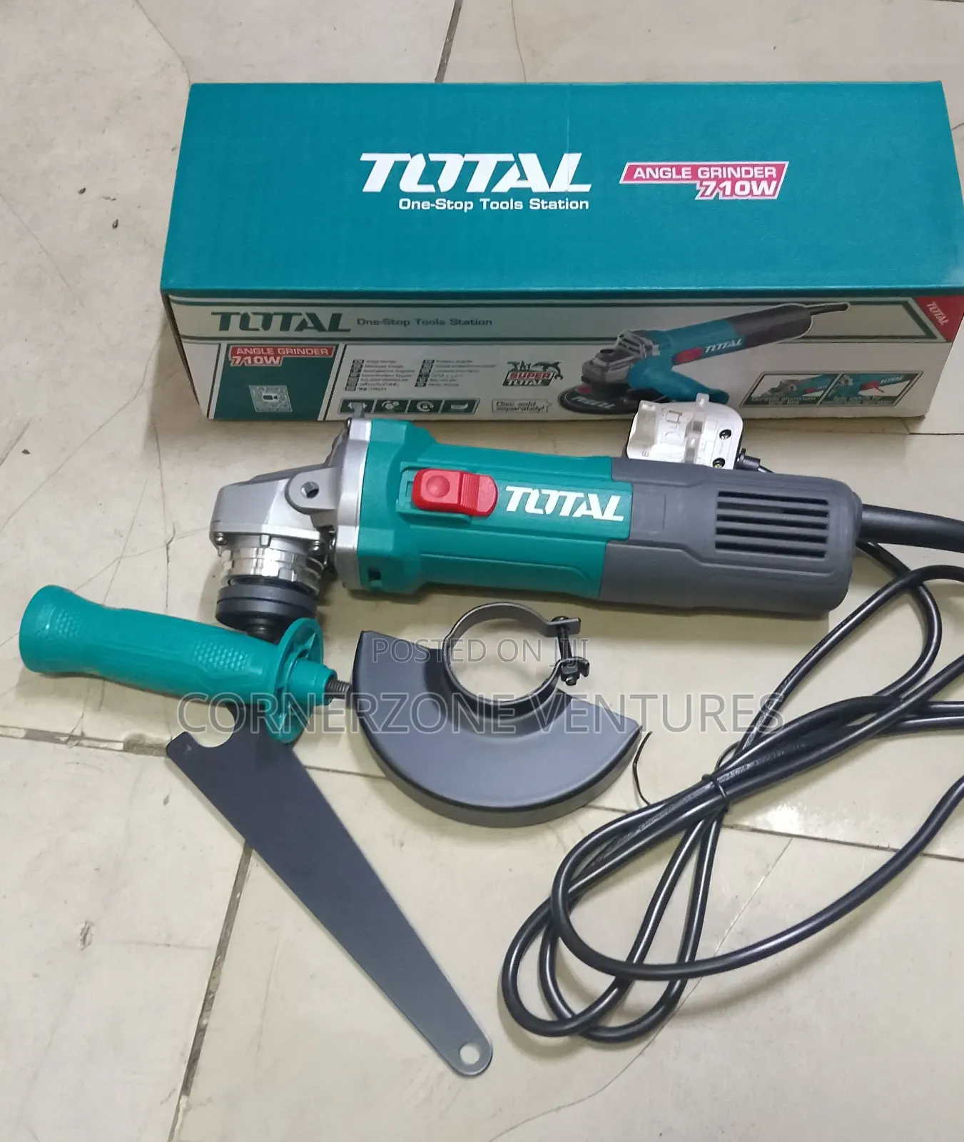 Total 710w Angle Grinder/ 4" Angle Grinder