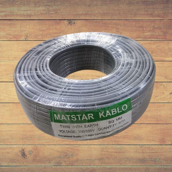 Mat Star 3 Cores 90m Twin With Earth 1.5mm Electric Wiring Cable