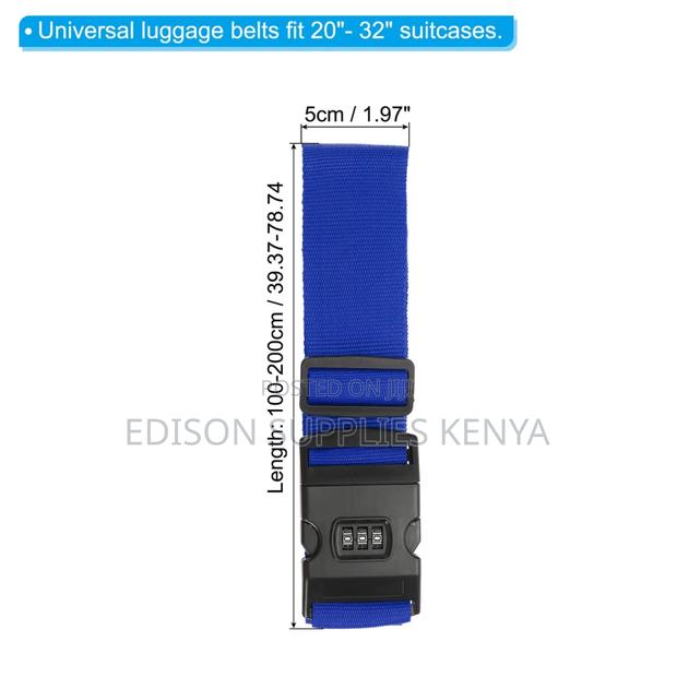 Suitcase Straps Luggage Straps 2m Combination Lock Travel Bag Strap - thumbnail 4