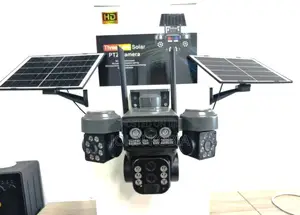 Tripple Lensolar PTZ Camera (Ultra Hd – Solar-Powered Security System)
