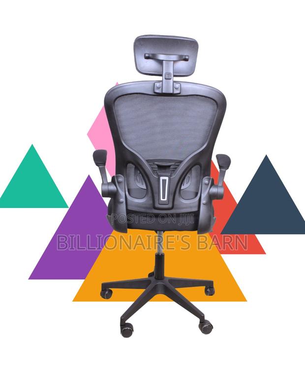 Grey Ergonomic Office Chair | Stylish Lumbar Support - thumbnail 4