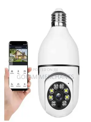 PTZ Bulb Camera 1080p Auto Rotating Wifi CCTV in Kenya