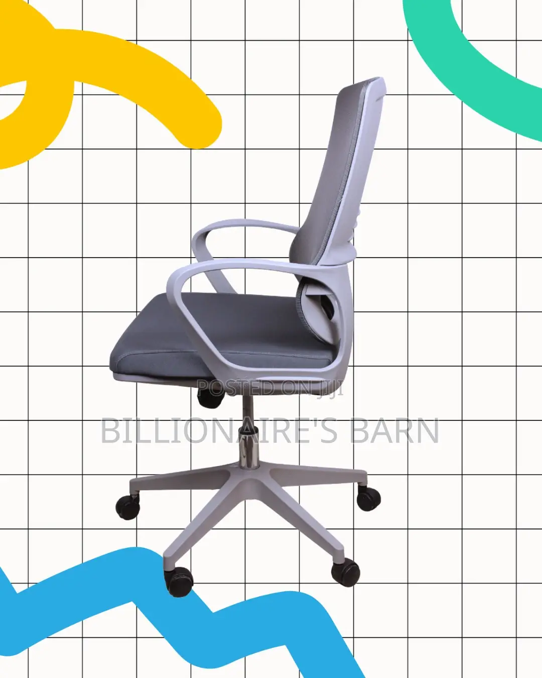 Grey Ergonomic Mesh Office Chair (Comfy) — Only a Few Left