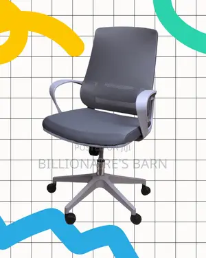 Grey Ergonomic Mesh Office Chair (Comfy) — Only a Few Left