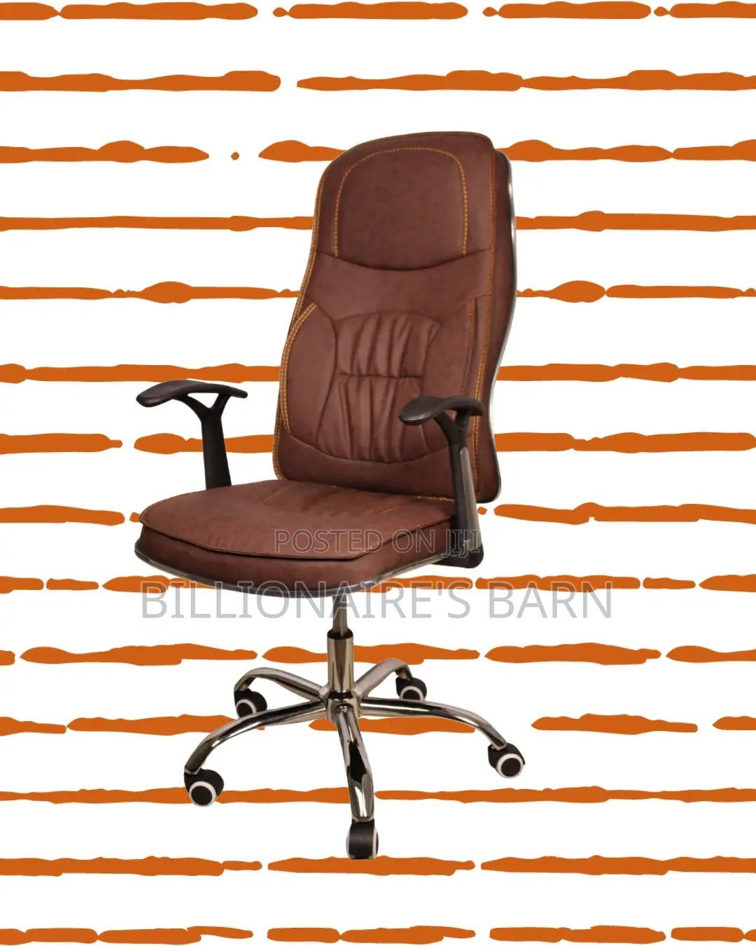 Plush Ergonomic Executive Leather Chair | Lumbar Support