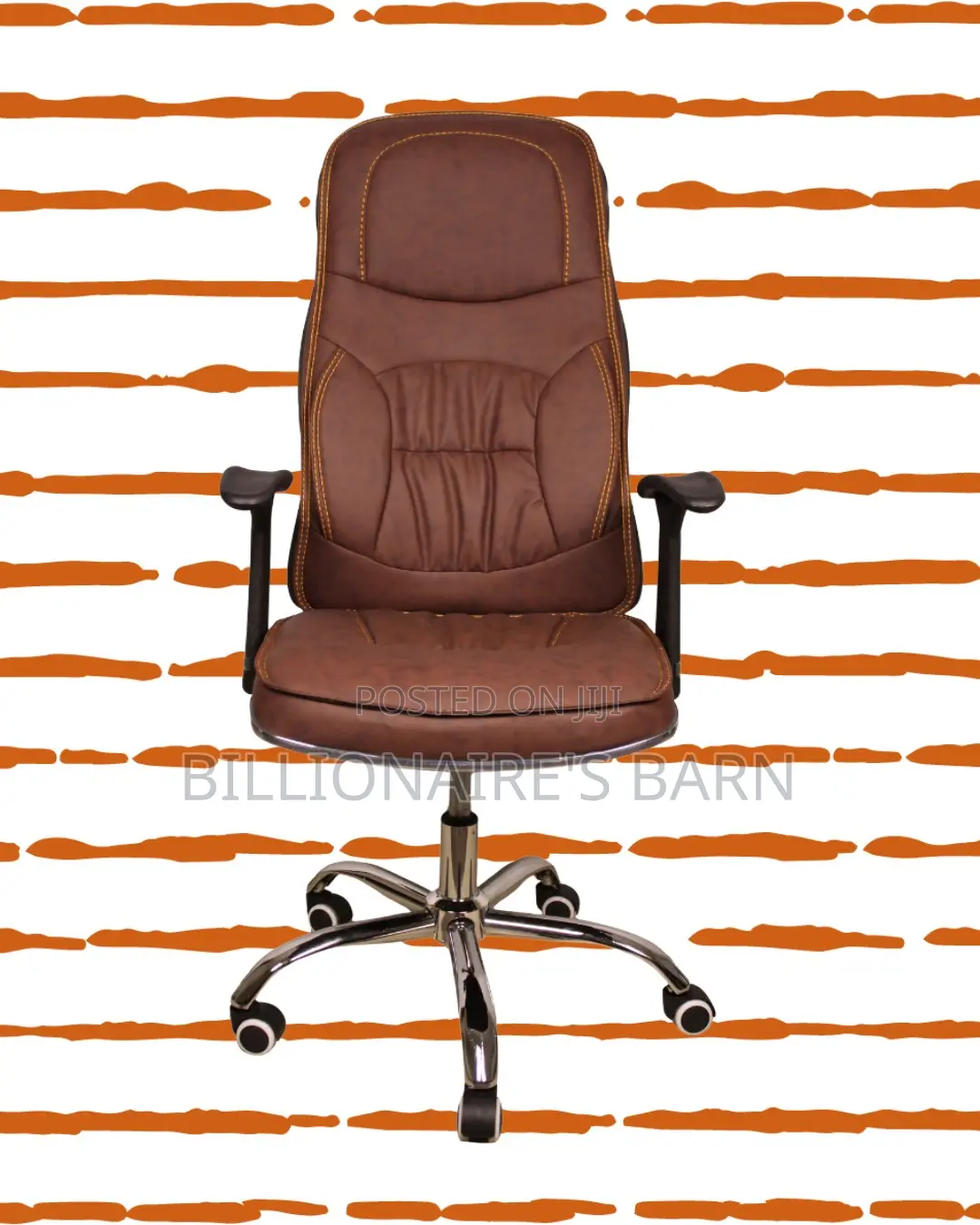 Plush Ergonomic Executive Leather Chair | Lumbar Support