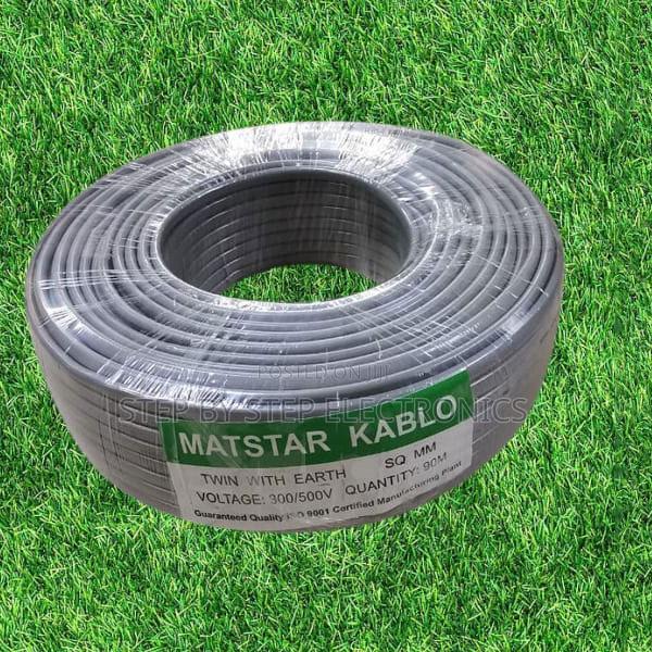 Strong 1.5mm2 Twin and Earth Electrical Cable 90m – Grey PVC Insulated