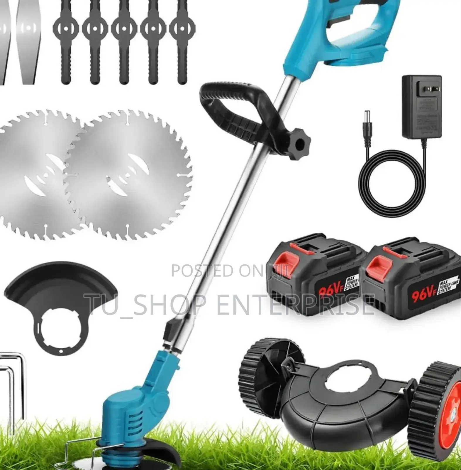 96v Cordless Lawn Mowers With Wheels