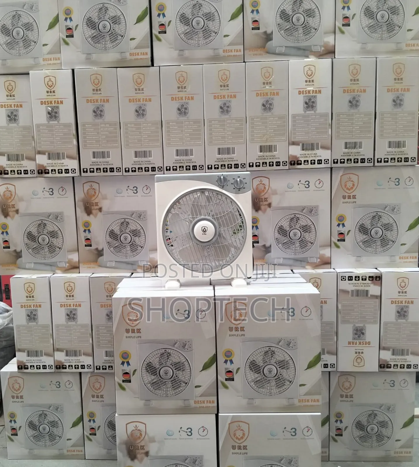 Urk Box Desk Fan 5 Blades