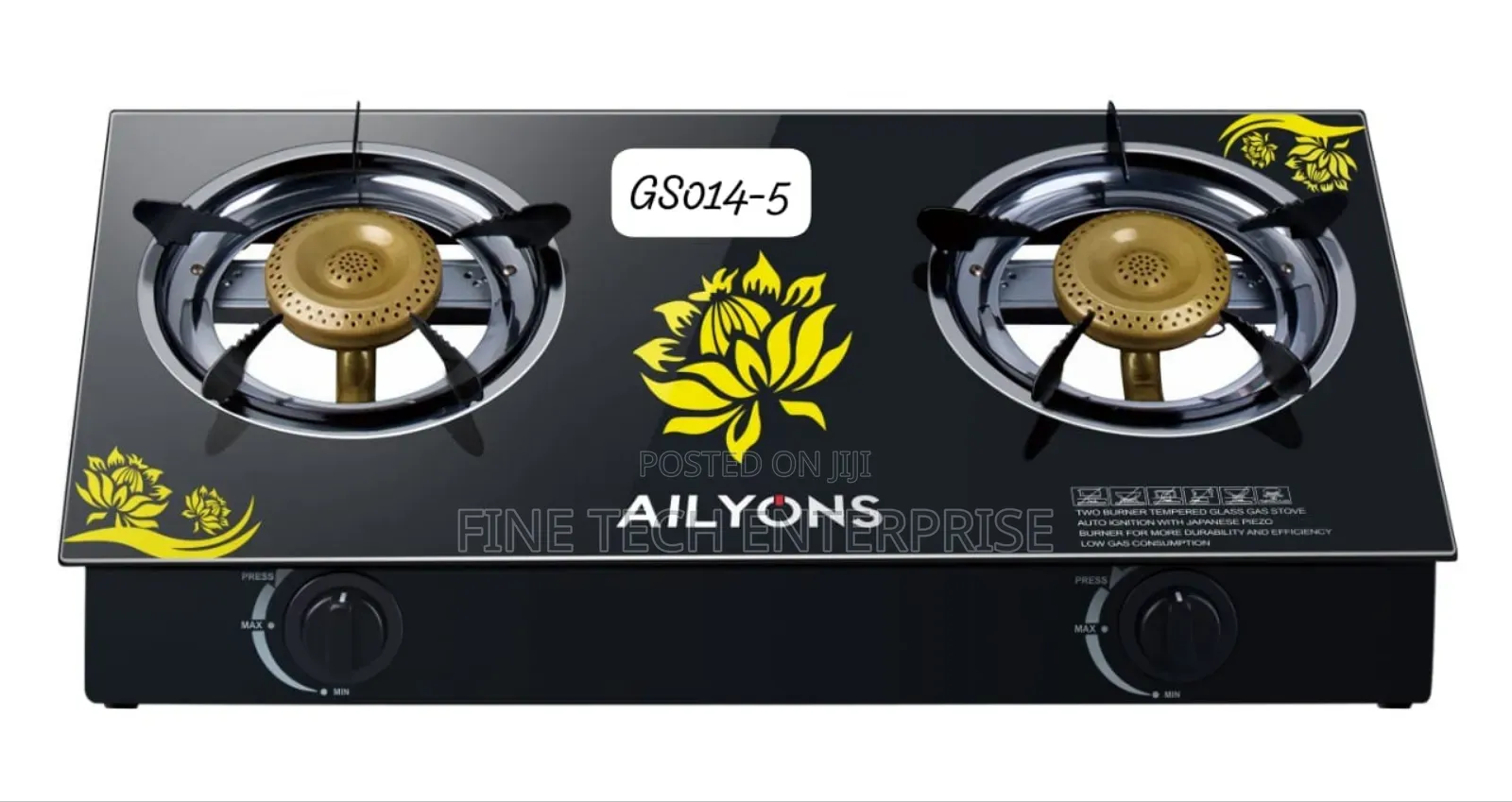 *Ailyons 2 Burner Glass