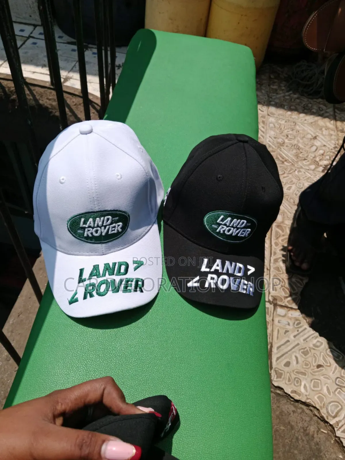 Land Rover Branded Caps in Black or White
