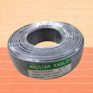 1.5mm2 Twin and Earth Electrical Copper Cable – Grey PVC Coated Roll
