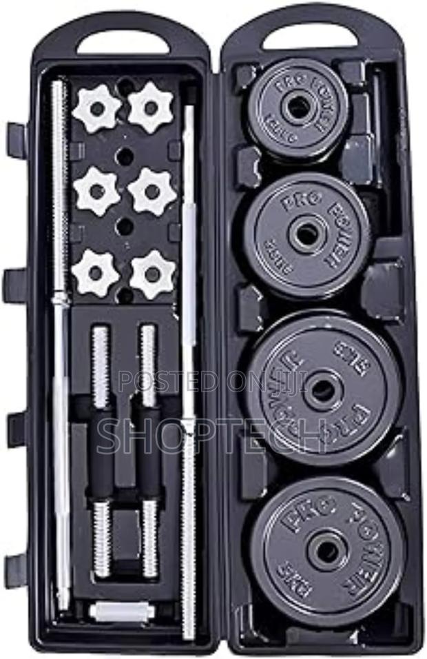 50kgs York Dumbbell Set With Barbell