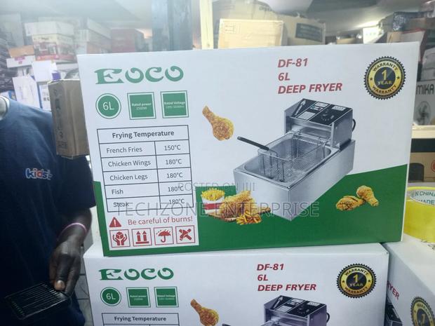 6 Litres Ecco Single Deep High Quality Fryer  - main view