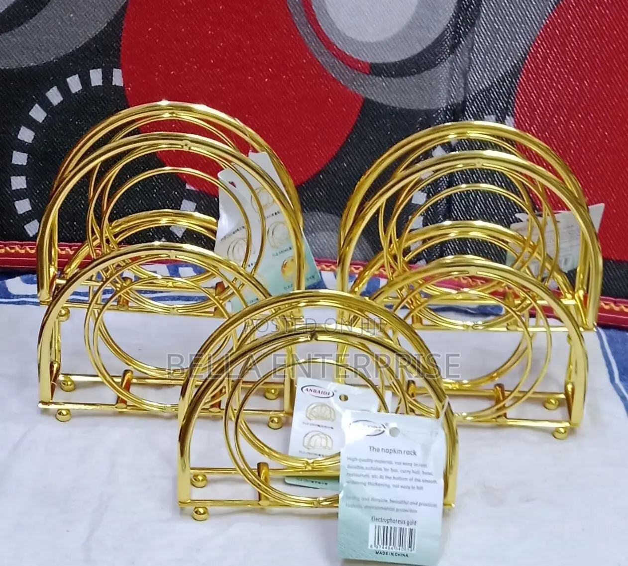 Serviette Holder Gold