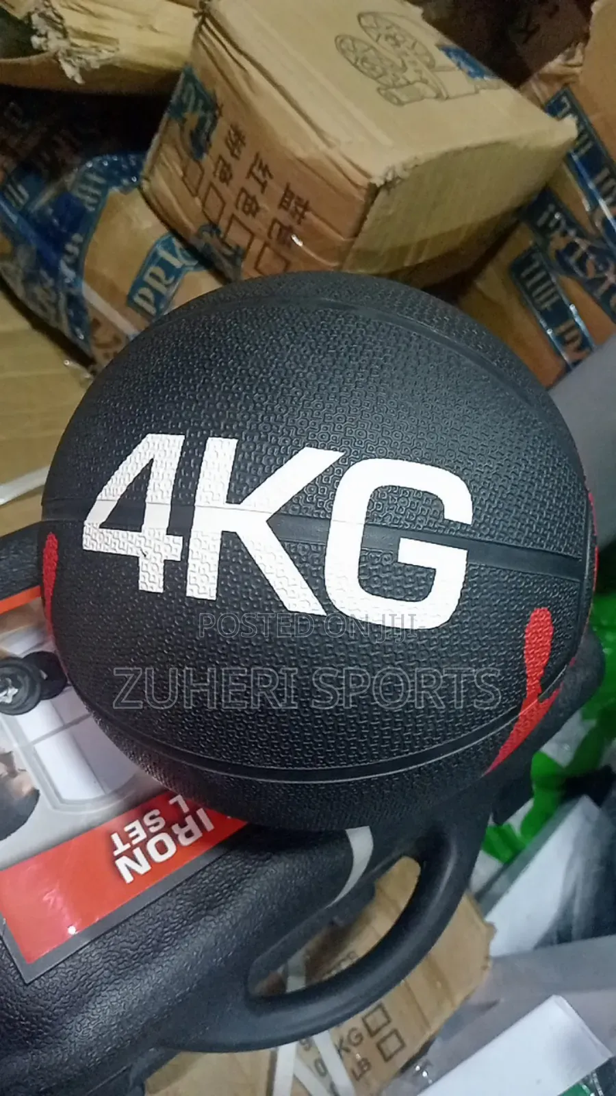 4kg Medicine Ball, Bouncy Core Workout Med Ball
