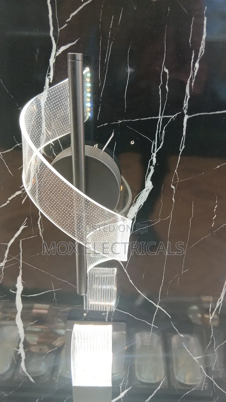 Modern Led Wall Light/Sconce With a Distinctive Curved, Illuminated