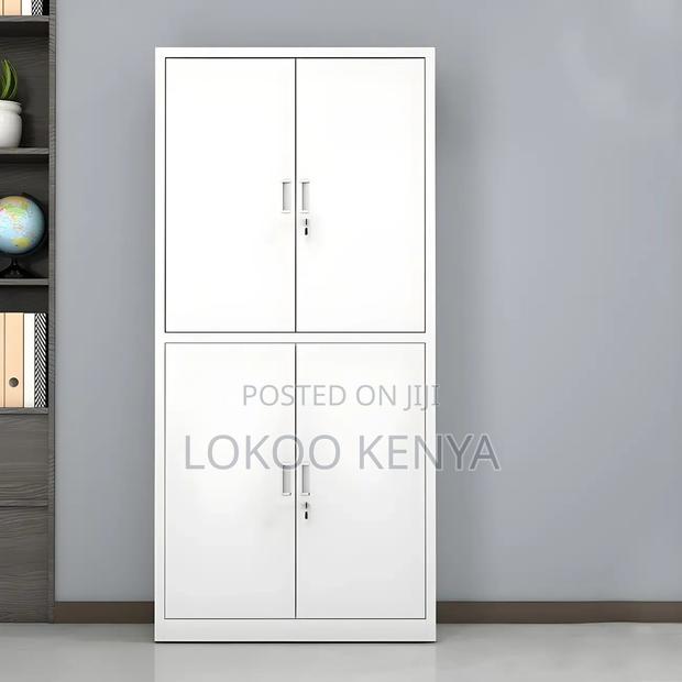 Office Cabinet : 4-Door Locking Office Cupboard