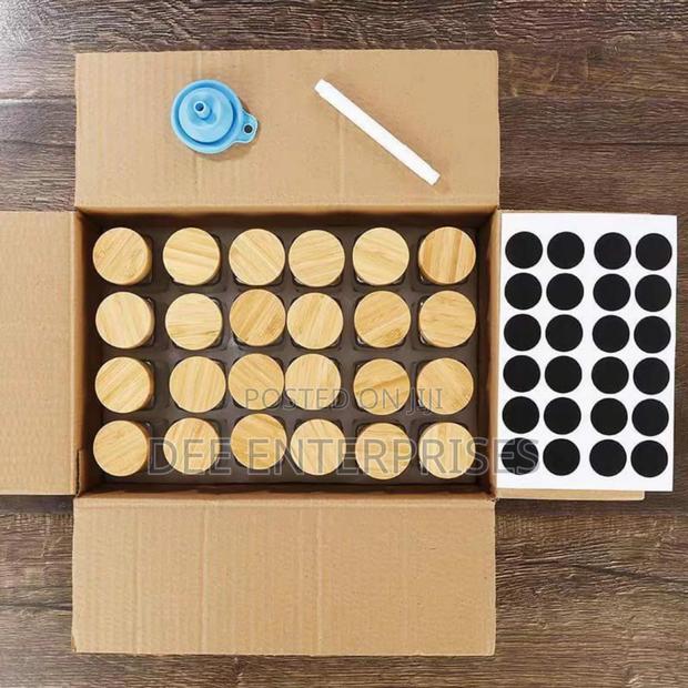 29 PCS Set Glass Storage Jars With Bamboo Lid - thumbnail 2