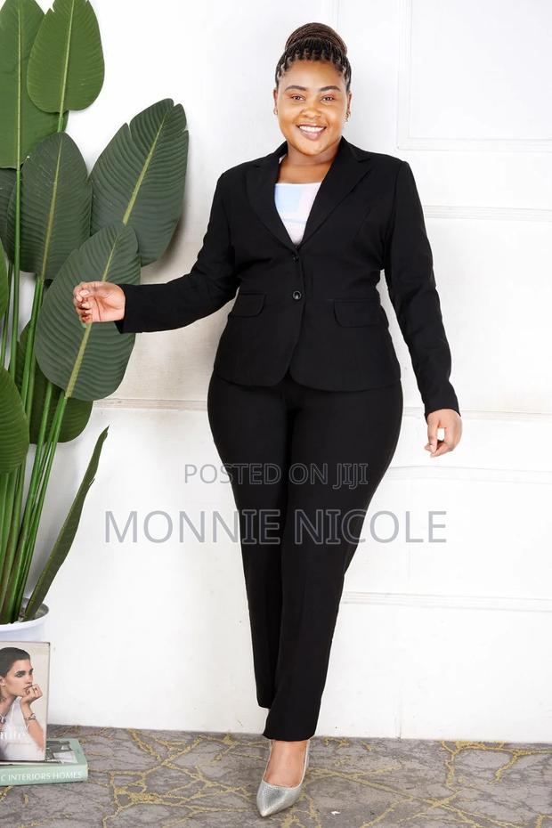 Black Office Trouser Suit - main view