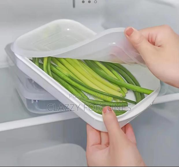 5 PCS Set Freezer /Fridge Stackable Food Storage Containers - thumbnail 3