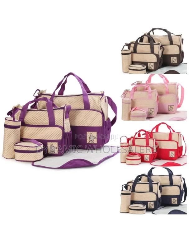 5-in-1 Baby Diaper Bag Set.