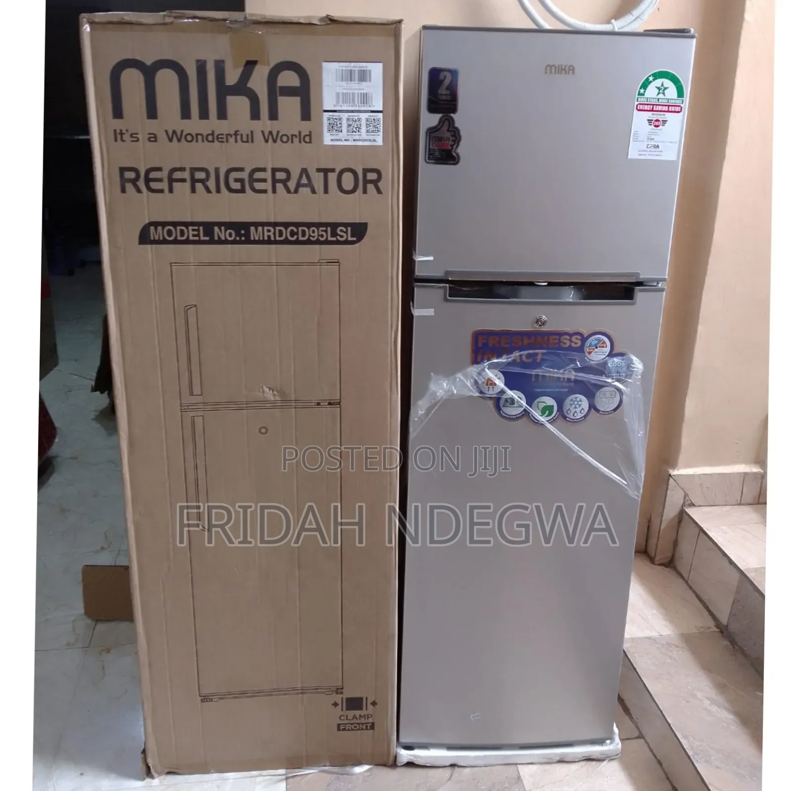 Mika 168 Litres Double Door Refrigerator