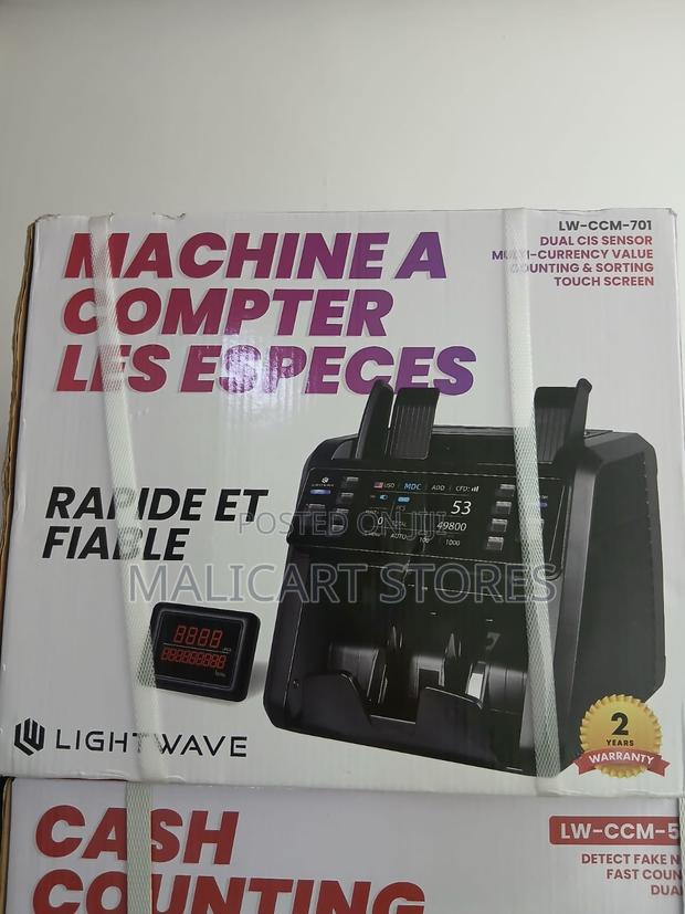 Light Wave Lw-CCM-701 Touch Screen Cash Counting Machine