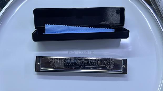 Swan Harmonica Key C Musical Instrument ( Black Case )