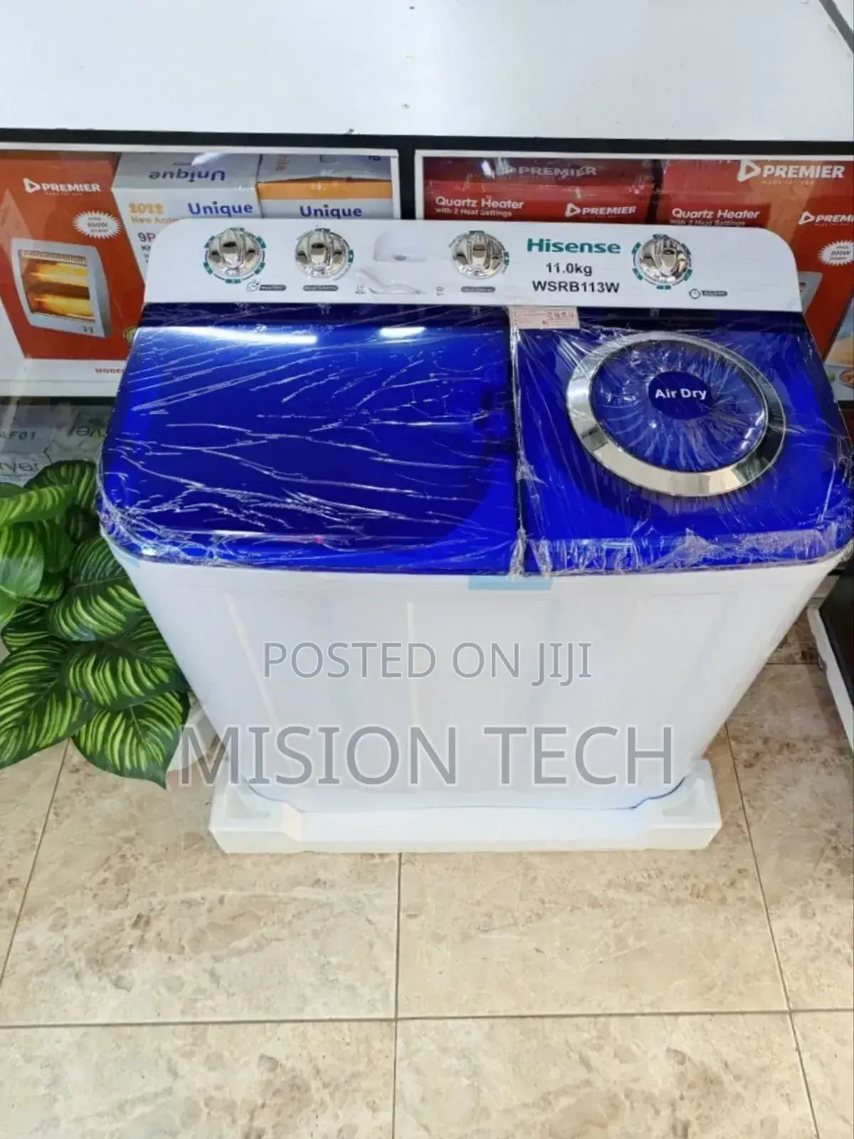 Hisense 11kg Twin Tub Washing Machine, Model Wsrb113w.