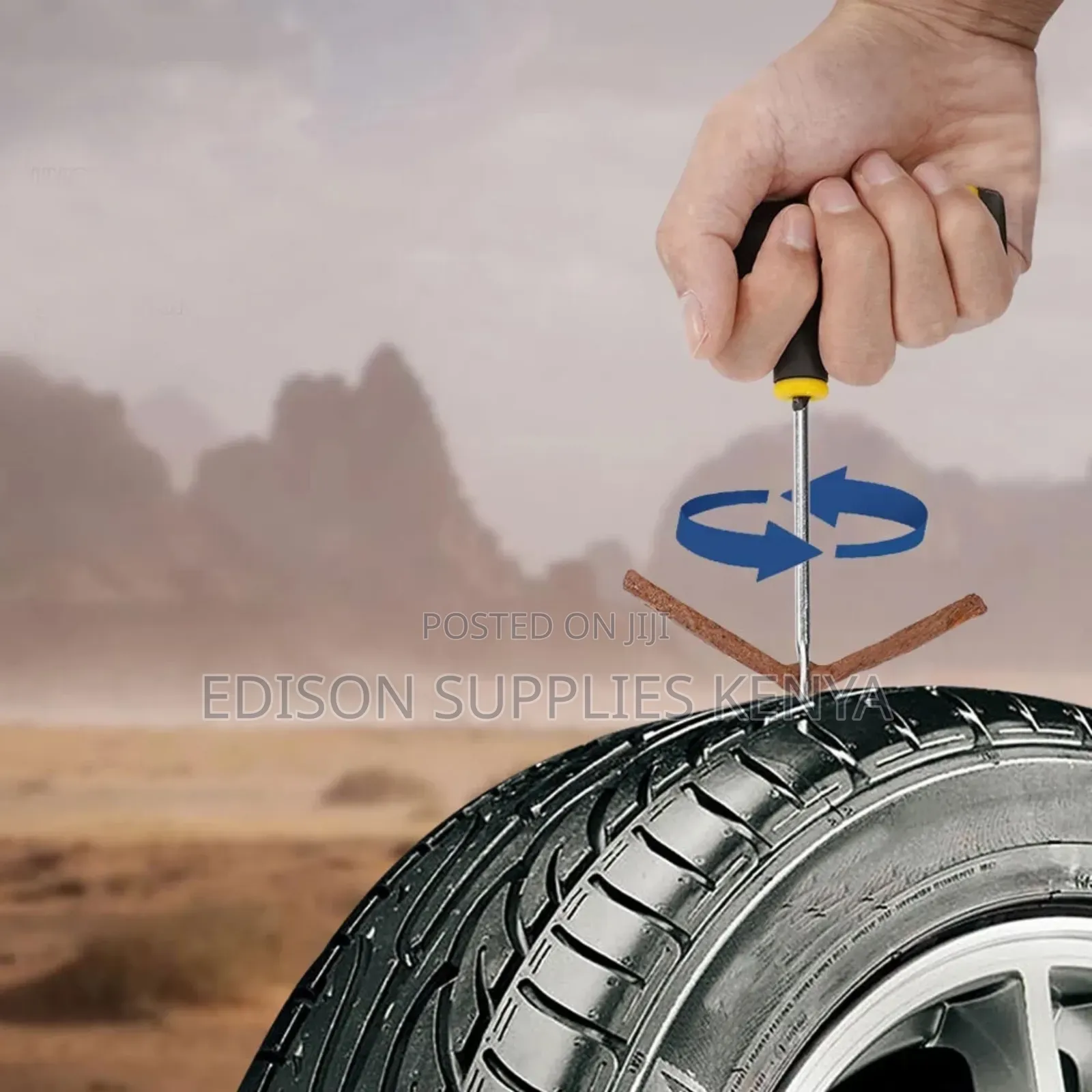 Tire Repair Kit Car Tubeless Wheels Tyre Puncture Repair Kit 12pcs Set