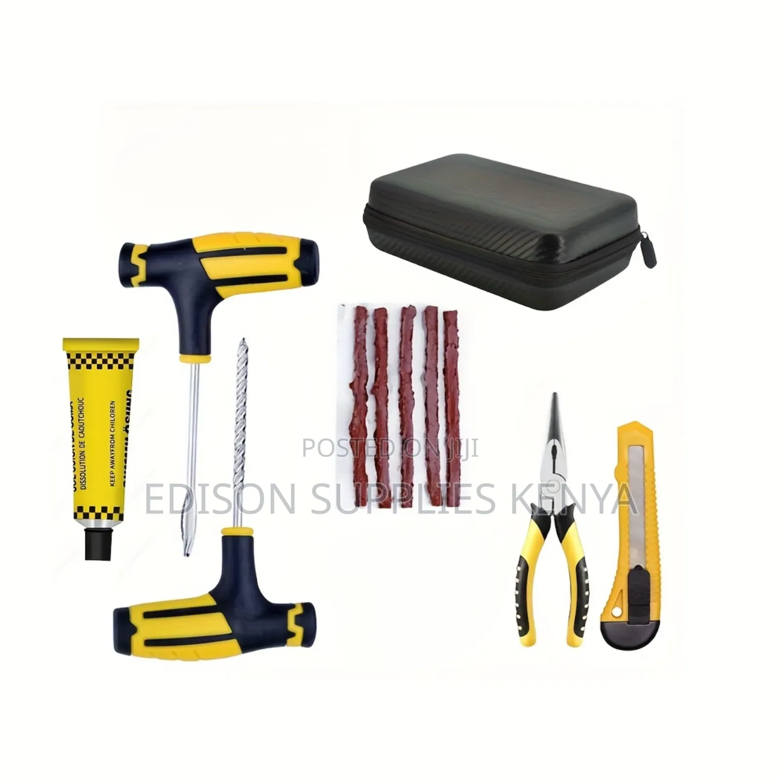 Tire Repair Kit Car Tubeless Wheels Tyre Puncture Repair Kit 12pcs Set
