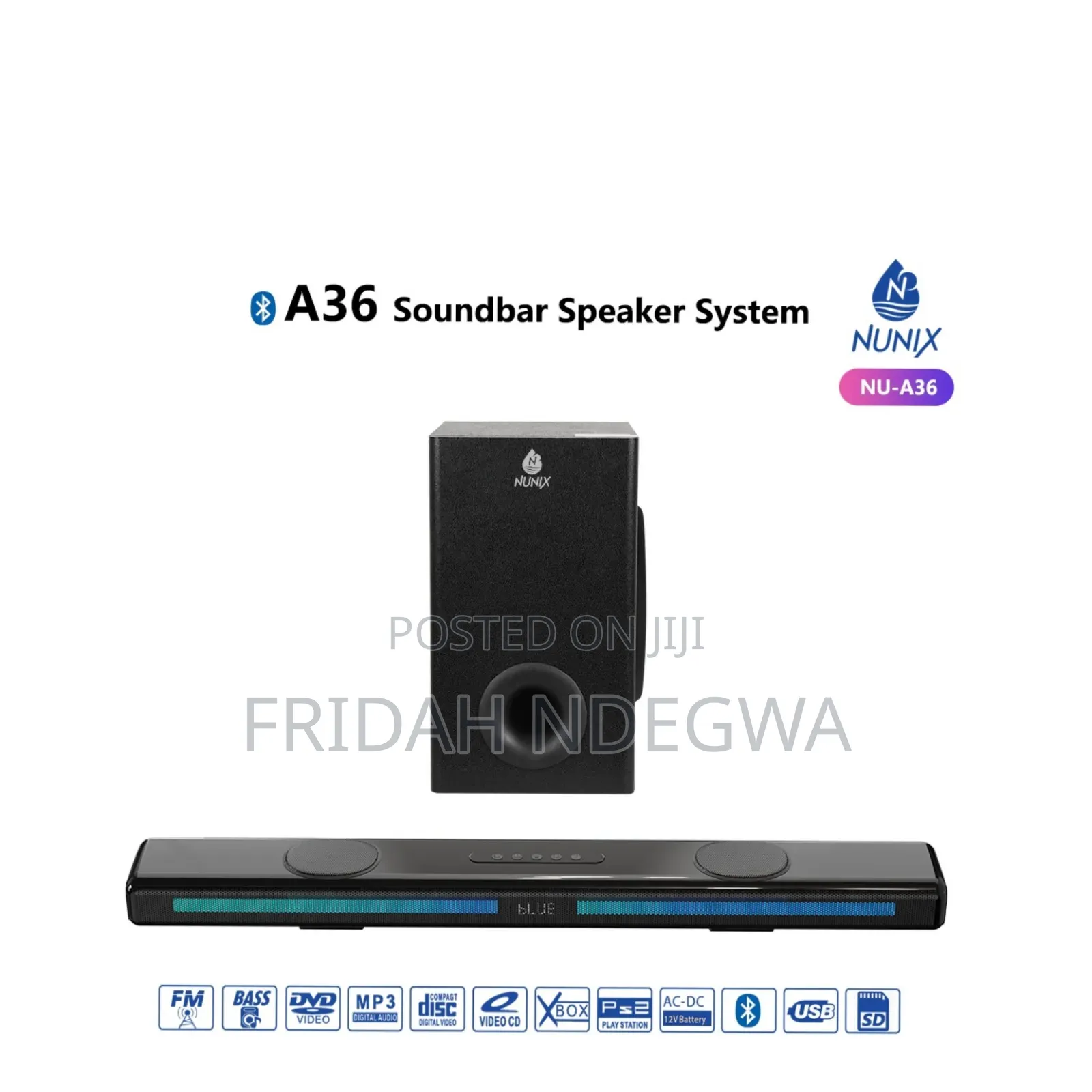 Nunix A36 Soundbar Speaker System