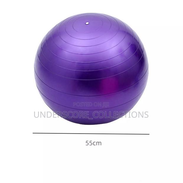 Antiburst And Slip Resistant Yoga Exercise Ball*