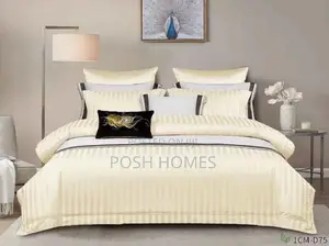 Cream Luxury Cotton Satin Duvet Cover Set
