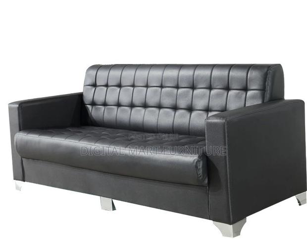 Office Sofa: Dot Dot Black Office Sofa - thumbnail 2