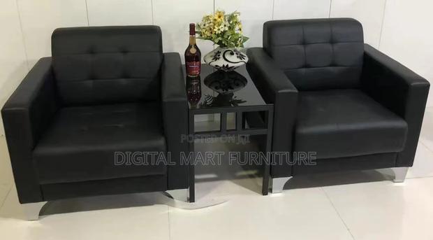Office Sofa: Dot Dot Black Office Sofa - thumbnail 5