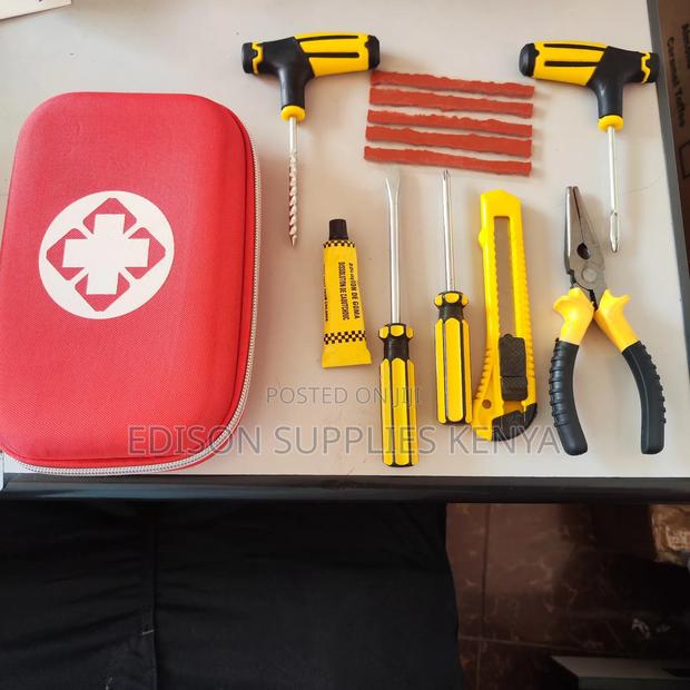 Tire Repair Kit Car Tubeless Wheels Tyre Puncture Repair Kit 12pcs Set