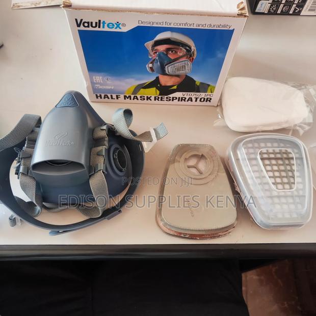 Respirators Gas Dust Masks Vaultex Half Face Mask Niosh Reusable Best - main view