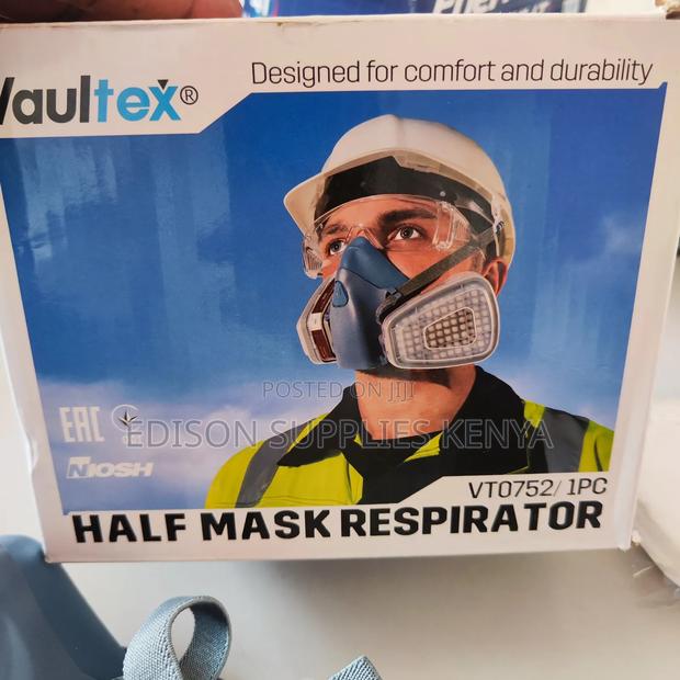 Respirators Gas Dust Masks Vaultex Half Face Mask Niosh Reusable Best - thumbnail 8