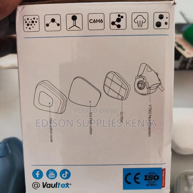 Respirators Gas Dust Masks Vaultex Half Face Mask Niosh Reusable Best - thumbnail 10