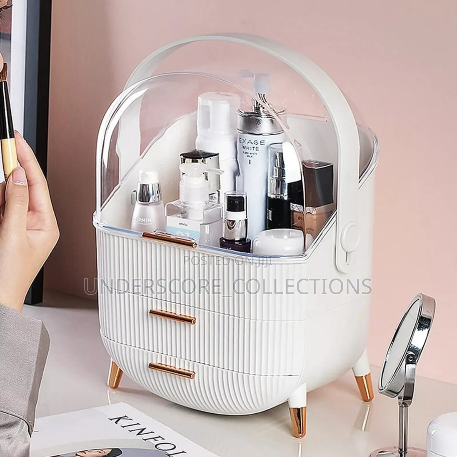 35l Oval Appearance Makeup Storage Box