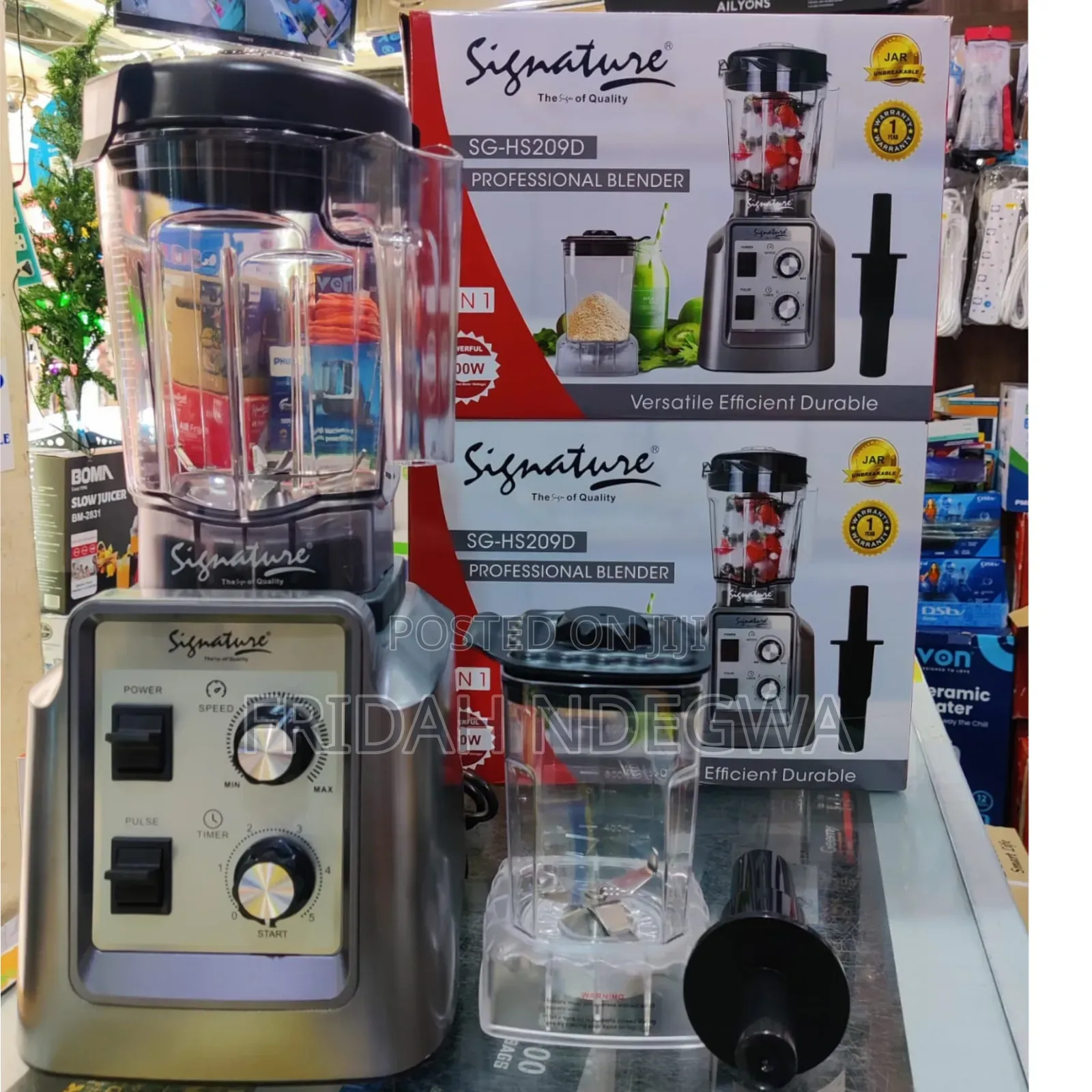 Signature Commercial 2in1 Blender With 2 Jars(2lt+800ml) 1800w