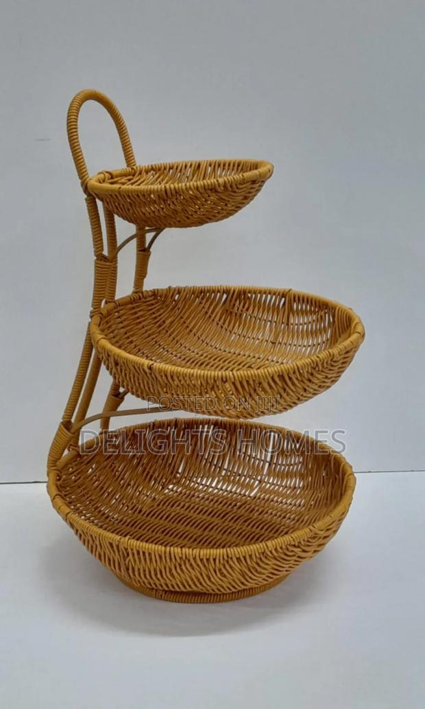 3rattan Fruit Ratier Handmade -Alp - main view