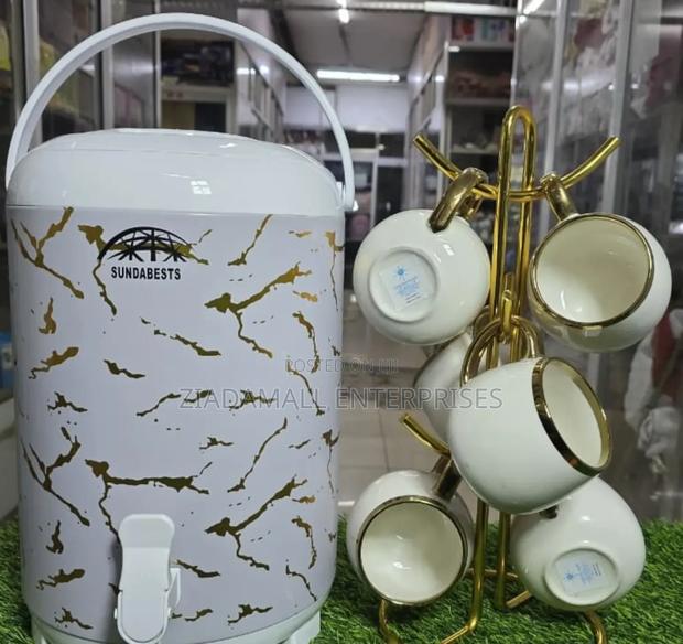 Classic Breakfast Tea Set – Tea Urn With 6 Matching Mugs