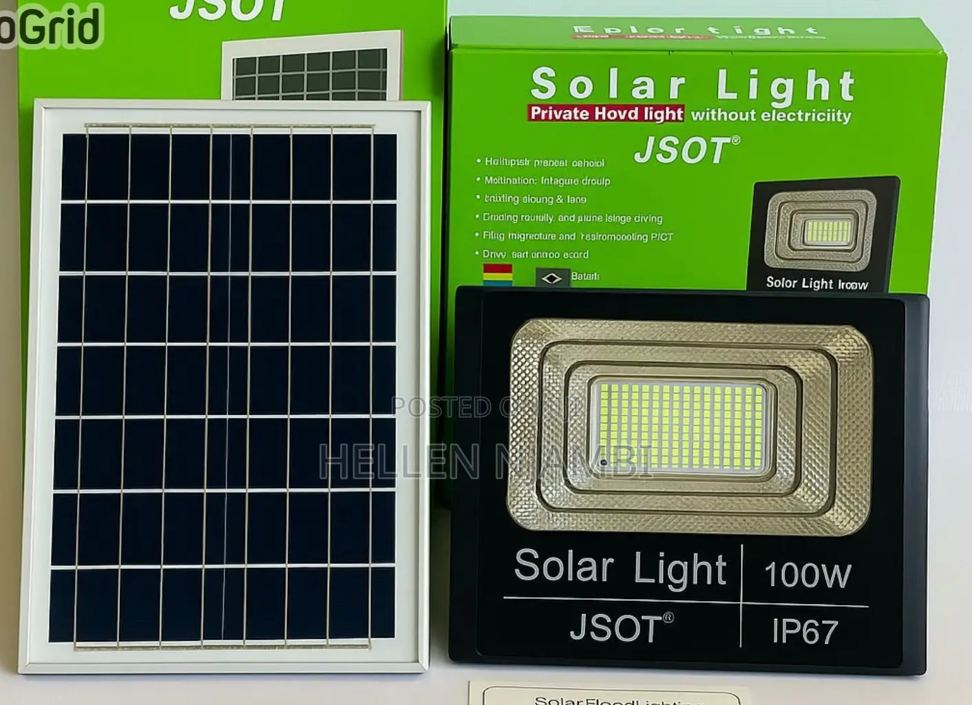 100watts Jsot Solar Floodlight Ip67