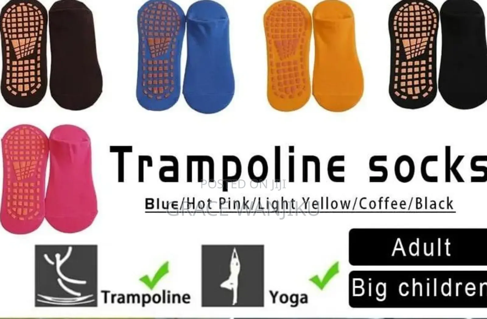 Trampoline Socks, Yoga Socks Nonslip,