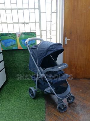 Quick Flip Blue Stroller (Reversible Handle) - thumbnail 2