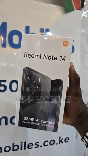 New Xiaomi Redmi Note 14 128 GB Black