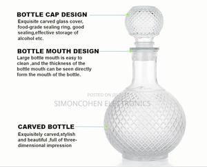 1l Thick Whisky Bottle - thumbnail 2